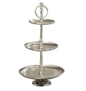 Soporte de aluminio para decoración de pasteles con diseño en relieve de alta calidad, soporte antideslizante para hornear en casa, soporte para platos y pasteles. - Product Image 6