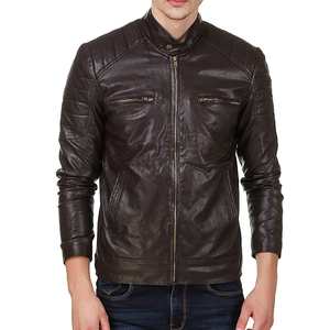 Veste en cuir d'agneau véritable pour homme de haute qualité, personnalisée, tendance, avec logo personnalisé, veste pour homme - Product Image 4