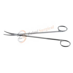 Zelmi กรรไกรผ่าตัดแบบแมนนวลขนาด8นิ้ว, กรรไกรผ่าตัดโลหะโค้งงอที่มีคุณภาพดีที่สุด - Product Image 1