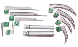 Lot de 10 lames de laryngoscope mac & miller en fibre optique + 2 poignées et bel étui laryngoscope - Product Image 5