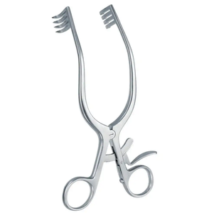 Écarteur Mollison pour adultes 13 cm 3X3 broches 14 mm de profondeur Incurvé allemand en acier inoxydable Instruments de chirurgie manuelle - Product Image 1