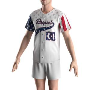 Camiseta de béisbol personalizada, elegante y duradera, tecnología de absorción de humedad, ropa deportiva de equipo personalizada para béisbol y softbol - Product Image 4
