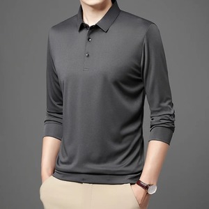Chemise Henry décontractée d'été pour hommes nouveau haut de gamme brodé coton lin haut rayé confortable respirant T-shirt Puff Technics - Product Image 4