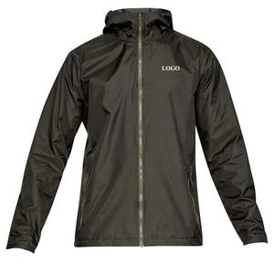 เสื้อแจ็กเก็ตพิมพ์ลายกันน้ำสำหรับผู้ชายเสื้อกันลมผ้าไนลอนโพลีเอสเตอร์ออกแบบโลโก้ได้ตามต้องการสำหรับกลางแจ้ง - Product Image 3