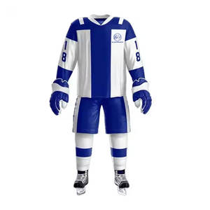 Haute qualité personnalisé 100% Polyester hockey sur glace uniforme ensemble Style équipe porter vente en ligne - Product Image 1