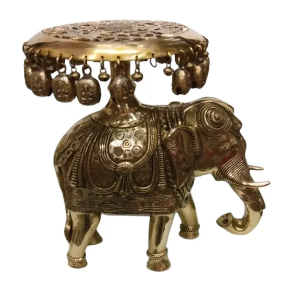 Modelo de elefante antiguo de 9 pulgadas, hecho de bronce, de la India, superventas