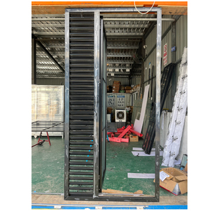 Nhiệt Nhôm vỡ đôi Tempered Frosted Glass pháp cửa với cửa chớp - Product Image 2