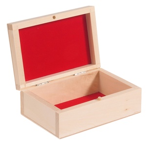 Boîte en bois avec flocage rouge Vente chaude Cadeaux et artisanat Boîtes en bois Signes muraux fabriqués en Inde - Product Image 1