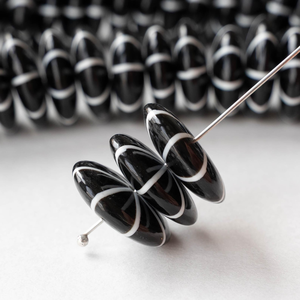 Perles de fabrication de bijoux en corne de bœuf véritable de haute qualité, personnalisées, brunes, faites à la main, lisses et polies, accessoires de bricolage pour designers, collier - Product Image 5