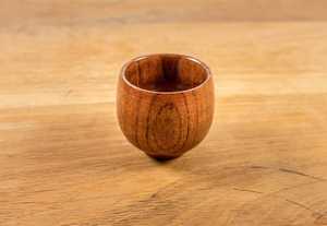 Tasse en bois bois café thé bière jus lait eau tasse primitif fait à la main en bois naturel service à thé petite tasse à thé Kungfu thé - Product Image 5