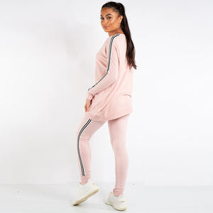 Ensemble 2 pièces Survêtement pour femmes Sweat à capuche à manches longues Elastic Sports Ensemble deux pièces Automne Street-wear Womens Tracksuits - Product Image 5