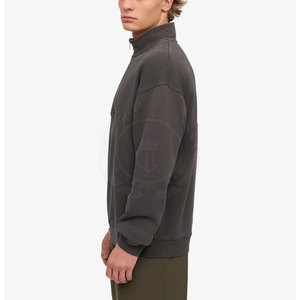 Vestes d'hiver décontractées à fermeture éclair quart de tour, fabriquées au Pakistan, de haute qualité, respirantes, écologiques, avec logo frontal personnalisé, en tissu polaire. - Product Image 4