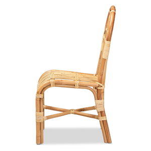 Lightweight Boho Dining <b>Chair</b> Natural <b>Rattan</b> Handmade with Traditional Design for Indoor and <b>Outdoor</b> Home Use - Product Image 3