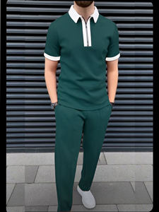 Ensemble Pantalon 2 Pièces Sportif pour Homme Collection de Gros BD Polo Shirt et Sweat Survêtement Tenues Décontractées - Product Image 6