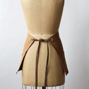 Delantal de tela para mujer-Ajuste clásico con lazo en la cintura y diseño de bolsillo práctico-Delantales de cocina ideales Delantales de Halloween - Product Image 6