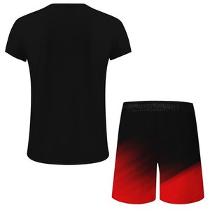 Survêtement d'été à manches courtes pour hommes, tenues 2 pièces de grande taille avec chemise à capuche et short, ensembles de jogging - Product Image 3