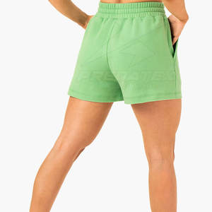 Pantalones cortos de entrenamiento transpirables de tiro alto para mujer Estilo motorista Ropa de gimnasio de yoga - Product Image 2