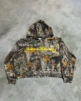 Sweat-shirt à capuche avec fermeture éclair et camouflage rétro, ensemble de deux pièces, vêtements de sport Y2K, sweat-shirt surdimensionné avec lettre pour hommes, ensemble de pantalons décontractés