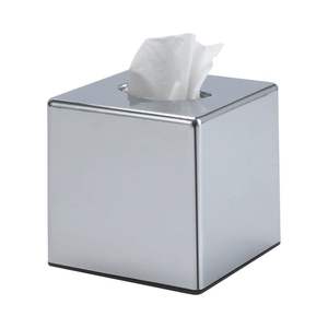 Boîte à mouchoirs de style classique en métal argenté de qualité supérieure, best-seller, taille personnalisable, élégante pour la maison, les hôtels, les restaurants - Product Image 5