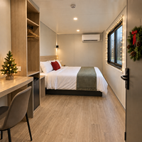 Maisonnette Apple de 40 pieds prête à vivre, maison modulaire préfabriquée avec chambre et salle de bain pour location en gîte