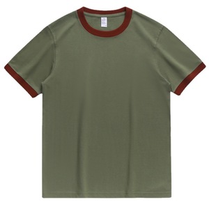 OEM Blank Unisex <b>Polyester</b>/Cotton Heavyweight Breathable Canvas Fabric Custom Screen Print Streetwear T-<b>shirt</b> for Men - Product Image 3