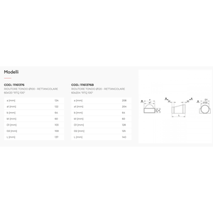 Reductor Redondo-Rectangular de PVC de Tecnosystemi con Orificio para Sistemas de Ventilación y Succión HVAC - Product Image 2