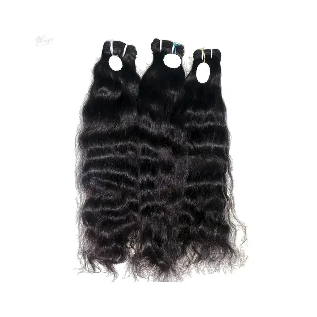Großhandel rohes vietnam esisches Haar und glattes Bulk-Haar 8 bis 32 in der Länge für Haar verlängerung mit voller Nagel haut und seidig