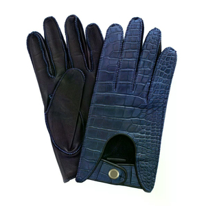 Gants de conduite en cuir de vache personnalisés à logo, très vendus, hautement performants, décontractés et élégants, avec une fonction de sécurité - Product Image 1