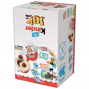ไข่ช็อคโกแลตแสนสุขของ Kinder ในของเล่นขายส่ง
