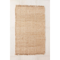 Trendy Stylish Modern Abstract Braided Jute Cotton Rugs Multi-color Multipurpose Eco-Friendly Reversible Stain Resistant