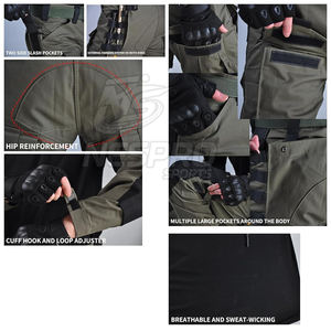 Ensemble de protection complet pour hommes Combinaison de paintball en polyester pour airsoft et paintball Utilisation tactique en plein air - Product Image 4