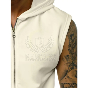 Sudaderas con capucha sin mangas de entrenamiento para hombres Muscle Fitness Gym Bodybuilding sudaderas con capucha sin mangas para hombres 2025 - Product Image 5