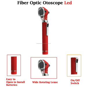 กล้องตรวจหูแบบไฟเบอร์ออปติกขนาดเล็ก รุ่นพรีเมียม สำหรับการผ่าตัดความแม่นยำสูง สีแดง มาตรฐาน CE ระดับ II แบบพกพา สำหรับตรวจหู ความยาว 150 มม. - Product Image 2