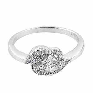 Anillo de Diamantes de Plata 925 para Mujer, Regalo de Compromiso - Product Image 2