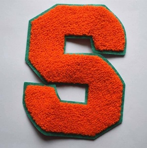 Custom Wholesale Woven Game Day Design Letter Embroidered Chenille Patch Iron on Embroidery Patches for Clothing - Product Image 5