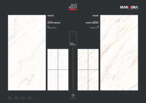 Carreaux de porcelaine tendance 600x1200, finition marbre brillant, grandes tailles pour l'architecture intérieure contemporaine - Product Image 3