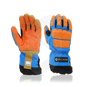 Guantes de cuero sintético para trabajo en campos petrolíferos, montaje de alta resistencia, manipulación de trabajo, aparejo, herramientas mecánicas, guantes de trabajo de seguridad - Product Image 1