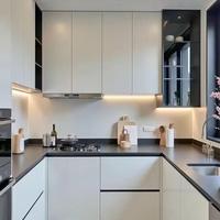 Set Kabinet Dapur Papan Partikel PET Kustom Langsung dari Pabrik untuk Proyek Kontraktor dan Pengembang