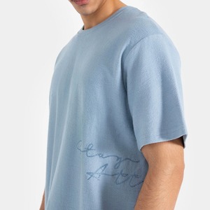 เสื้อยืดผ้าฝ้ายบ็อกซี่ฟิตไซส์ใหญ่พิเศษสำหรับผู้ชายผ้าคอตตอนคอมบ์260ออกแบบโลโก้ได้ตามต้องการฤดูร้อน - Product Image 2