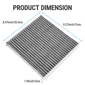 Vypart CF11182 1 Pack Filtre à air d'habitacle pour Audi avec charbon actif pour un air propre et frais - Product Image 2