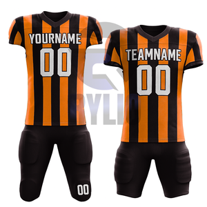 Conjunto de uniforme de fútbol americano personalizado para hombres, camiseta y pantalones de equipo juvenil, bordado de sarga, ropa deportiva transpirable de secado rápido - Product Image 3