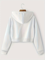 Großhandel Kundenspezifisch Bedruckter Reißverschluss-Hoodie mit Kordelzug Langarm Schnelltrocknend Atmungsaktiv 100% Baumwolle Damen Frühling Herbst