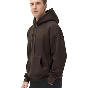 Pull à capuche uni à manches longues Vente en gros Streetwear personnalisé Sweat à capuche en coton éponge polaire français personnalisé - Product Image 3