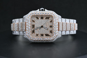 Montre Moissanite en diamant de qualité supérieure de marque supérieure sur la montre DEF Diamond Iced Out à prix d'usine - Product Image 4