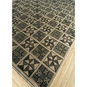 Alfombra de Lana Anudada a Mano Clan Ivory, Diseño Geométrico, Gran Tamaño 9x12, para Decoración de Sala de Estar y Pasillo, SKWL-69 - Product Image 2