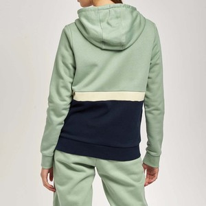 Ensemble de survêtement zippé personnalisé 100% coton de meilleure qualité pour femmes avec bloc de couleurs respirant hiver Streetwear sweatsuit logo à l'avant - Product Image 2