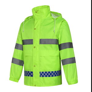 Chaleco personalizado para perros 80% poliéster 20% sarga de algodón transpirable impermeable ANSI Clase 3 amarillo reflectante ropa de trabajo protectora - Product Image 1
