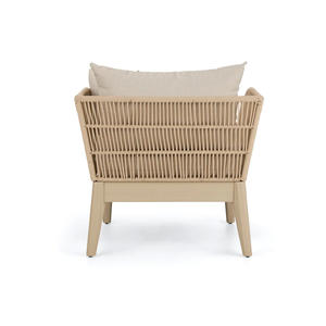 Outdoor <b>Arm</b> <b>Chair</b> Waterproof UV Resistant <b>with</b> Woven Rope and Cushion Garden Furniture Wholesale Supplier - Product Image 4