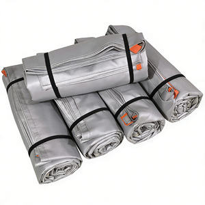 Coperta Antincendio in Fibra di Vetro Specifica per Veicoli, Coperta Limitatrice di Fuoco per Auto Elettriche, Accessori Auto - Product Image 5