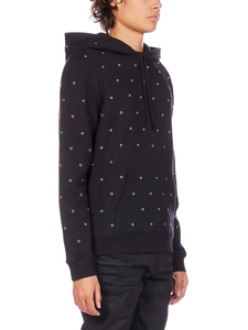 Distressed Boxy Fit 400GSM Sweat à capuche complet avec strass pour hommes avec impression DTG Sweat à capuche personnalisé avec strass - Product Image 3